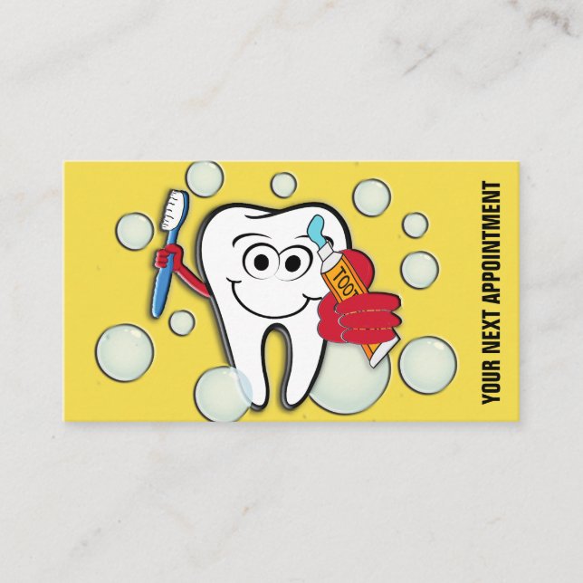 Dental Office Appointment Reminder Card (Front)