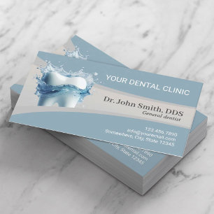 Dental Office Clean Tooth Modern Dentist Appointment Card