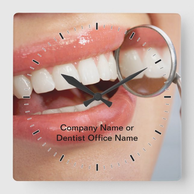 Dental Office Company Logo Clocks (Front)