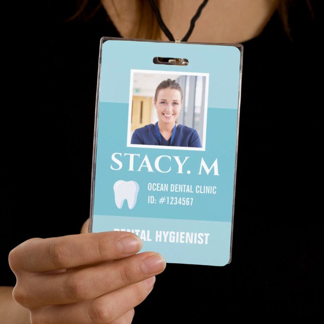 Dental Office Dentist Assistant Hygienist Photo ID ID Badge (Creator Uploaded)