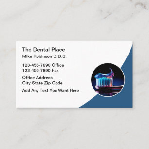 Dental Office Dentist Business Cards Cool Design