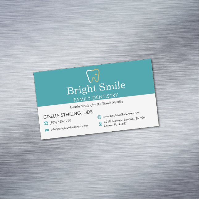 Dental Office Dentistry  Magnetic Business Card (In Situ)