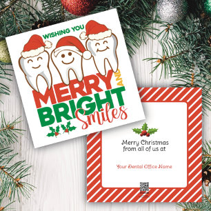 Dental Office Flat Holiday Card