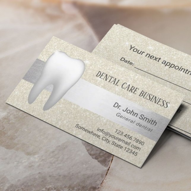 Dental Office Ivory Glitter Dentist Appointment (Creator Uploaded)