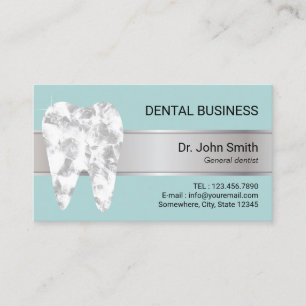 Dental Office Mint Blue Dentist Appointment Card