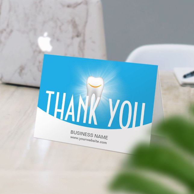 Dental Office Modern Blue Formal Thank You (Creator Uploaded)