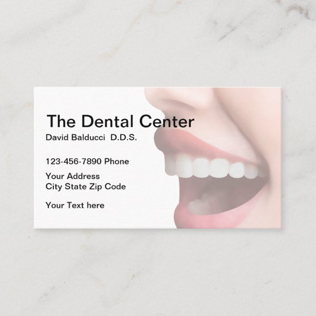 Dental Office Modern Design Business Card (Front)