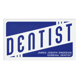 Dental Office Name Tag