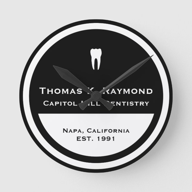 Dental Office Round Clock (Front)