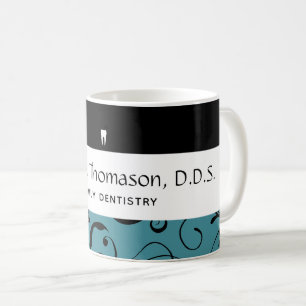 Dental Office Staff Pro Damask Coffee Mug