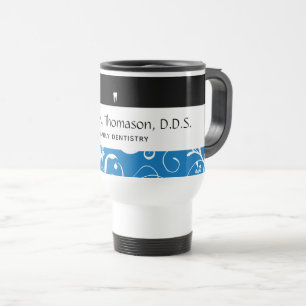 Dental Office Staff Pro Damask Travel Mug
