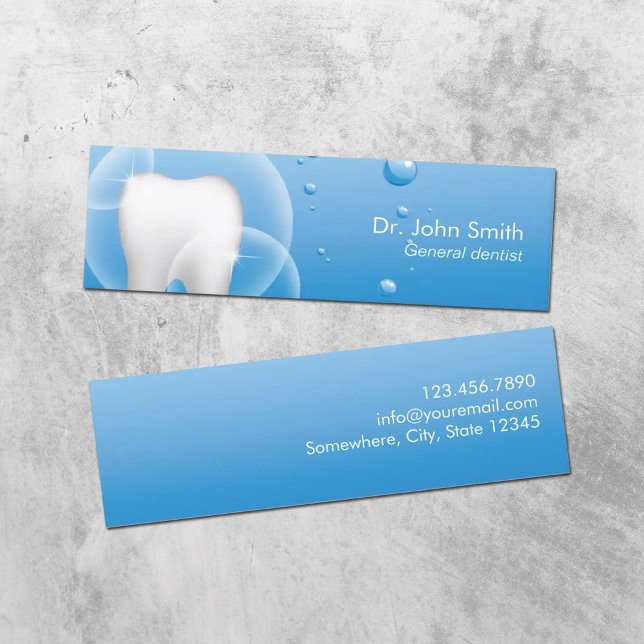 Dental Office Tooth & Clean Water Dentist Name Tag (Creator Uploaded)