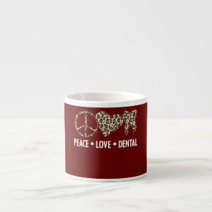 Dental Oral Hygiene Leopard Job Orthodontist Espresso Cup