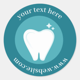 Dental Orthodontist Office Promotional  Classic Round Sticker