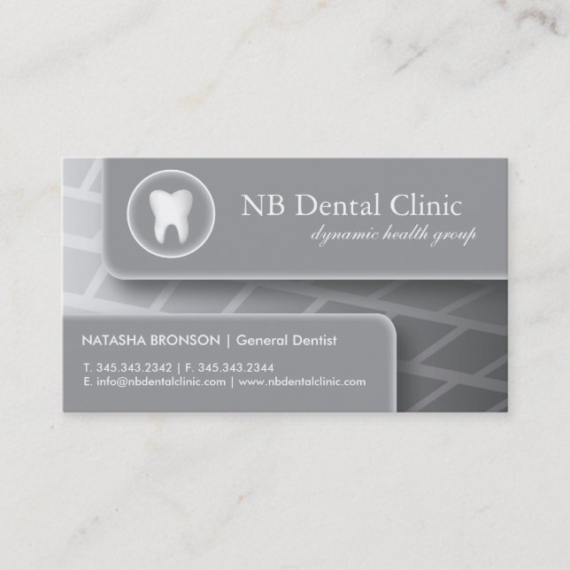 Dental / Orthopaedist Business Cards (Front)