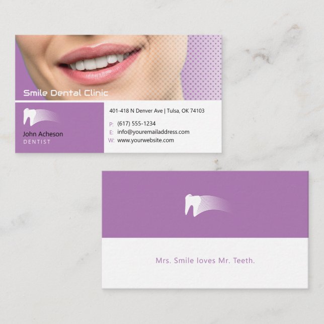 dental practice | Medical Professional Business Card (Front/Back)
