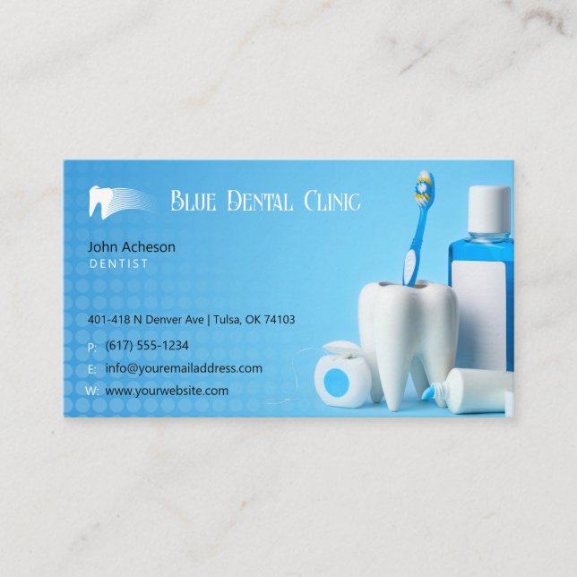 dental practice | Medical Professional Business Card (Front)