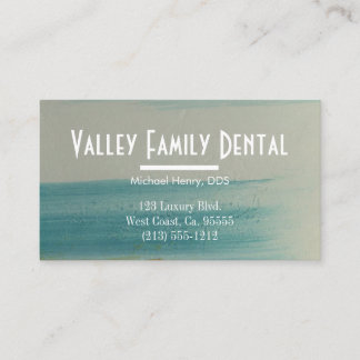 Dental Practice — Santa Fe Turquoise Business Card