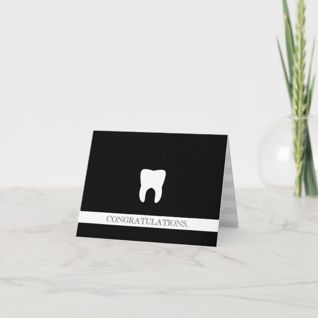Dental Professional Custom Congratulations Molar Card (Front)
