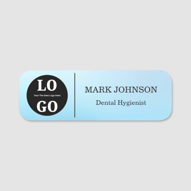 Dental Professional Custom Magnetic Pin Name Tag (Front)