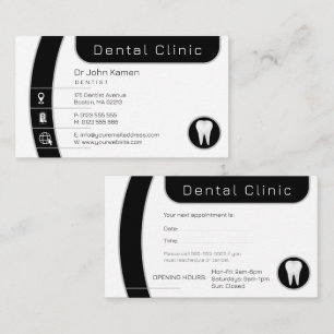Dental   Professional Dental Clinic Appointment Card