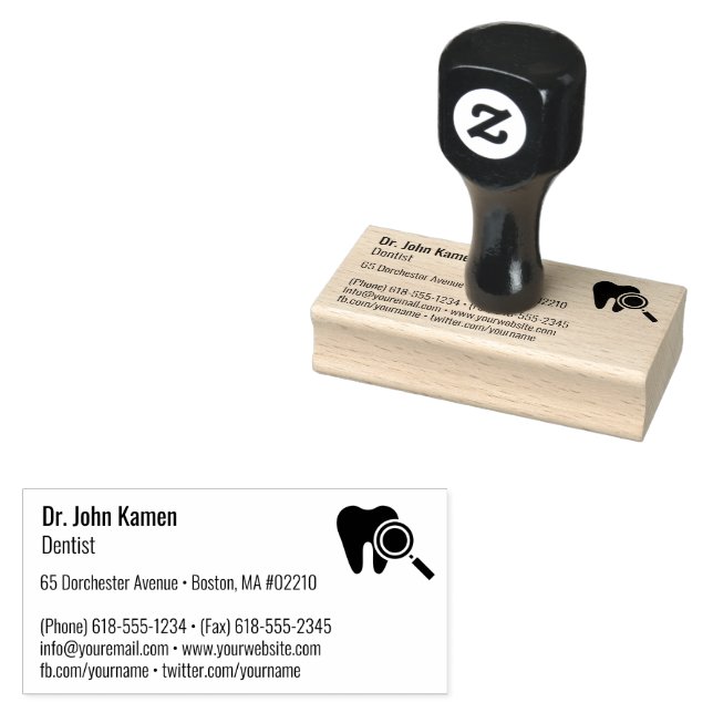 Dental | Professional Rubber Stamp (Stamped)