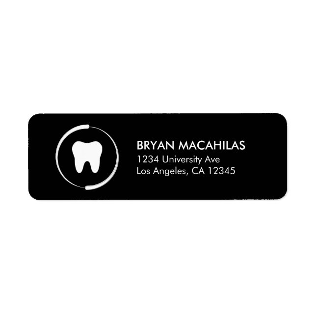 Dental Return Address Label (Front)