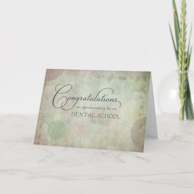 Dental School Congratulations Card (Front)