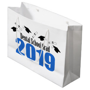 Dental School Grad 2019 Graduation (Blue) Large Gift Bag
