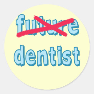 Dental School Grad Products Classic Round Sticker