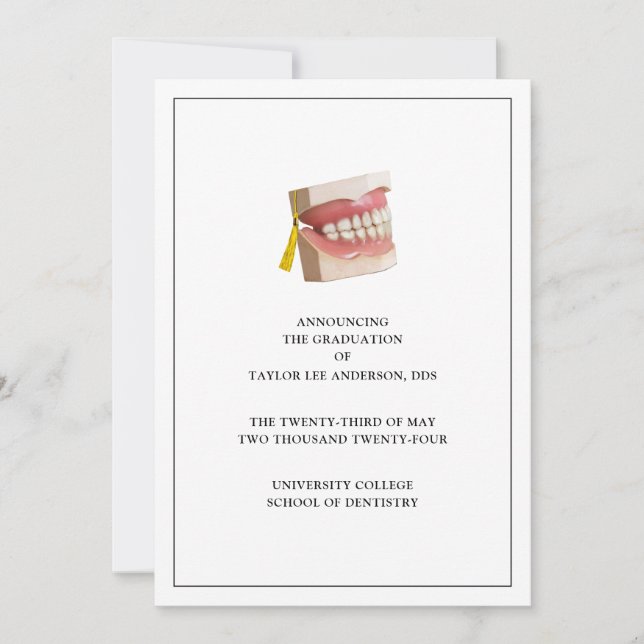 Dental School Graduation Announcement  (Front)