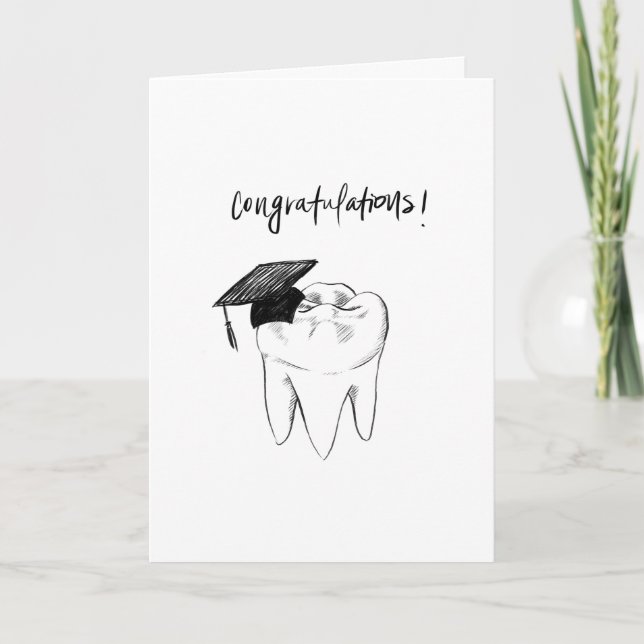 Dental School Graduation - Folded Greeting Card (Front)