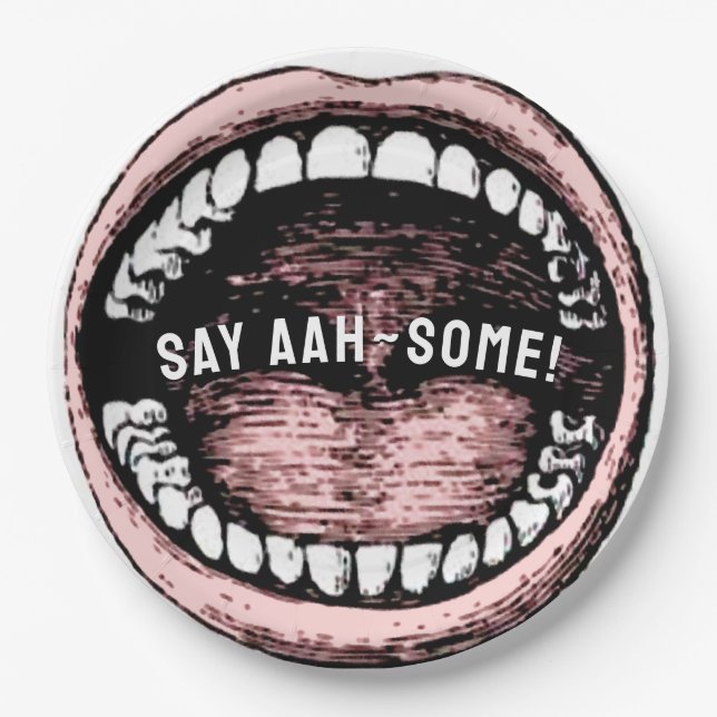 Dental School Graduation Paper Plate (Front)