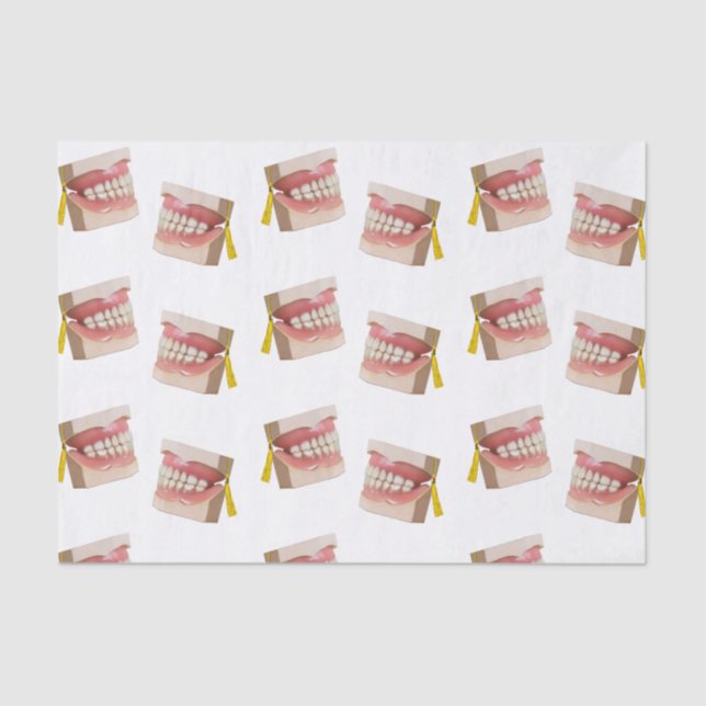 Dental School Graduation Party Gift Tissue Paper (Front)