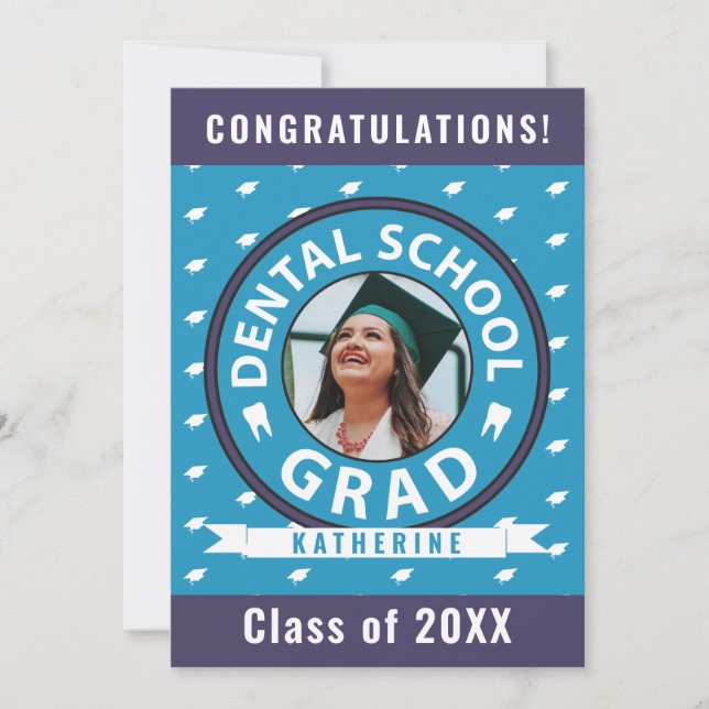 Dental School Graduation Photo Announcement (Front)