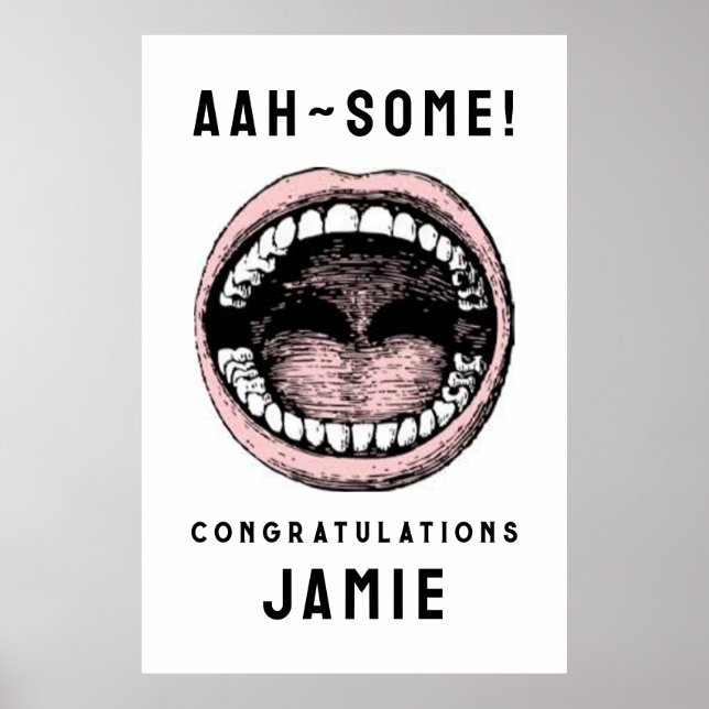 Dental School Graduation Poster (Front)