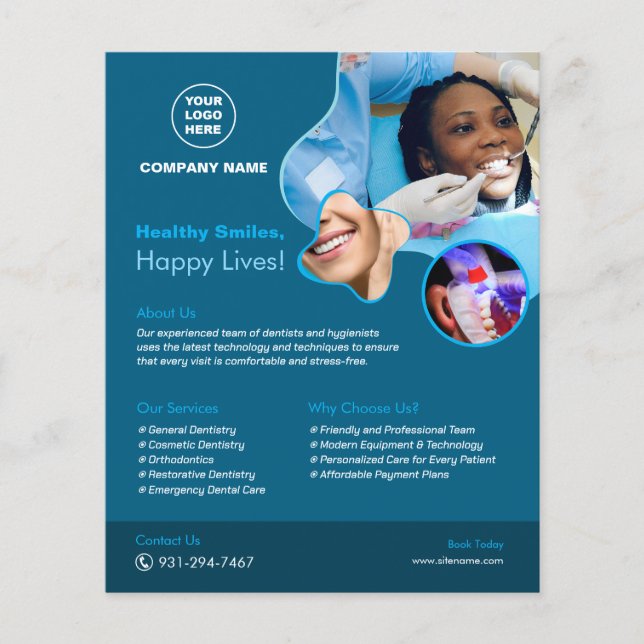 Dental Services Custom Flyer (Front)