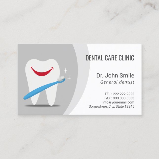 Dental Smiling Tooth Dentist Appointment (Front)