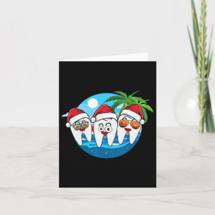 Dental Squad Christmas In July Tropical Beach Summ Card
