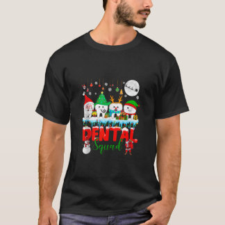 Dental Squad Christmas Tree Santa Reindeer Elf Tee