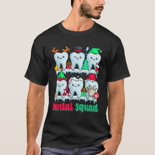 Dental Squad Cute Christmas ELF Santa Reindeer Tee