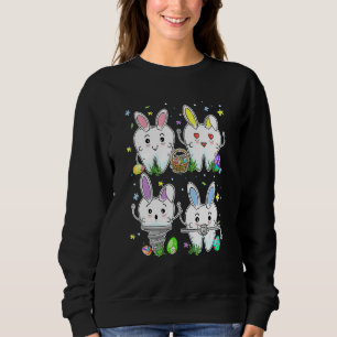 Dental Squad Dental Life Cute Bunny Funny Tooth Ea Sweatshirt