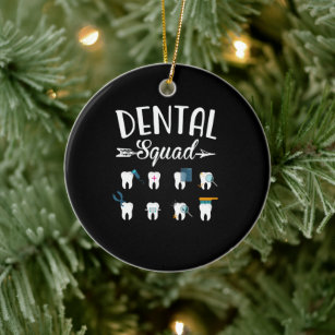 Dental Squad Dentist Dental Student Ceramic Tree Decoration