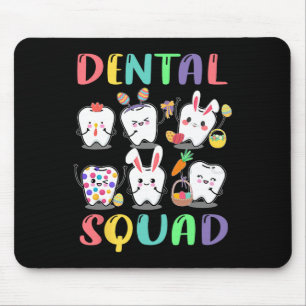 Dental Squad Dentist Easter Dental Fun Happy Easte Mouse Mat
