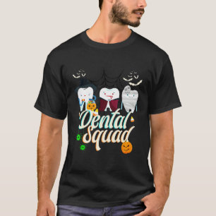 Dental Squad Dentist Halloween Costume Spooky Pump T-Shirt