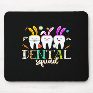 Dental Squad Easter Day Tooth Easter Mouse Mat