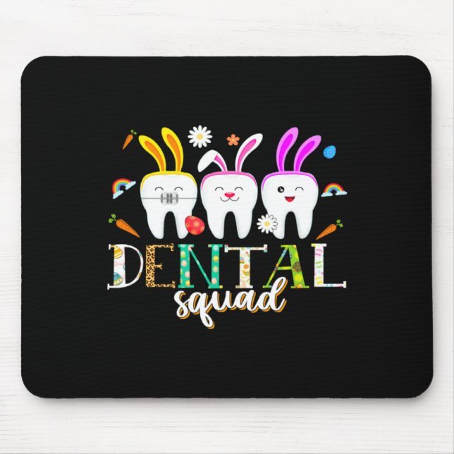 Dental Squad Easter Day Tooth Easter Mouse Mat (Front)
