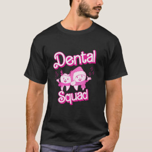 Dental Squad Funny Santa Reindeer Teeth Dentist Ch T-Shirt