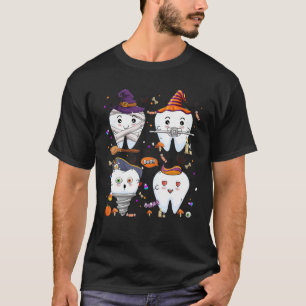 Dental Squad Halloween Dentist Trick Or Teeth Dent T-Shirt