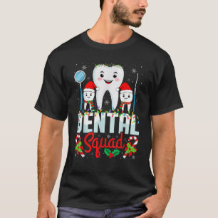 Dental Squad Santa Hat Xmas Dentist Hygienist Chri T-Shirt